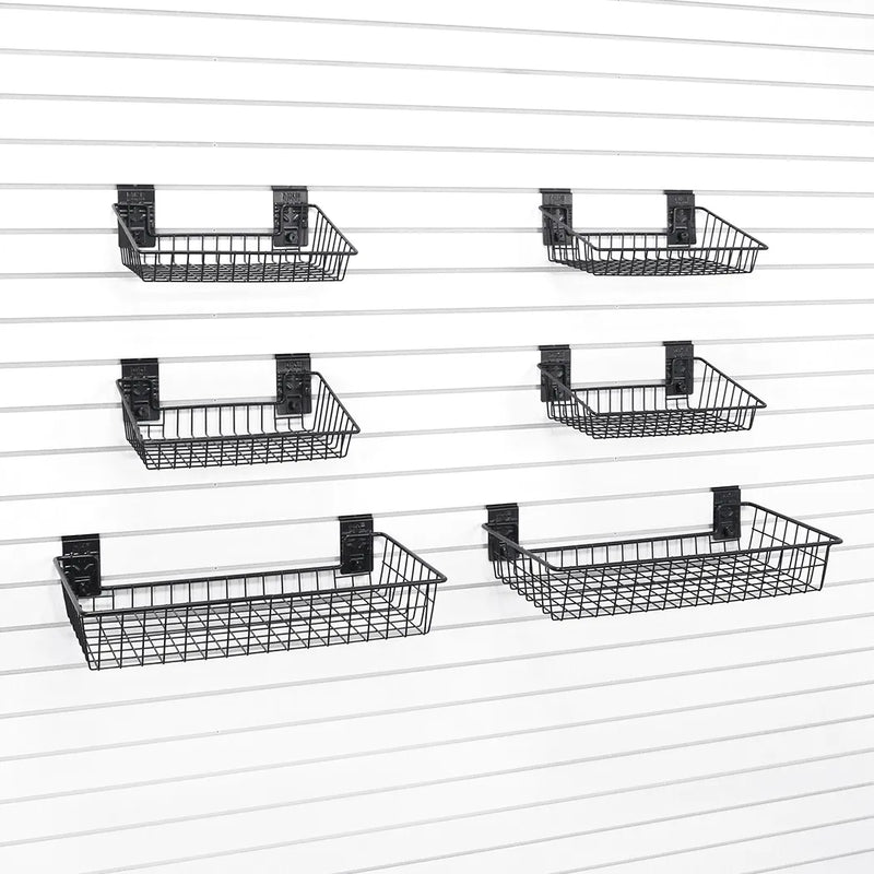 SlatWall Accessories -  Baskets Bundle (6 Baskets)