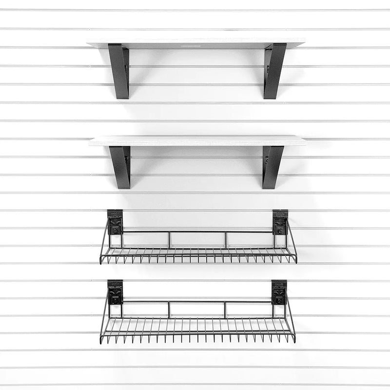 SlatWall Accessories -  Shelves Bundle (4 Shelves)