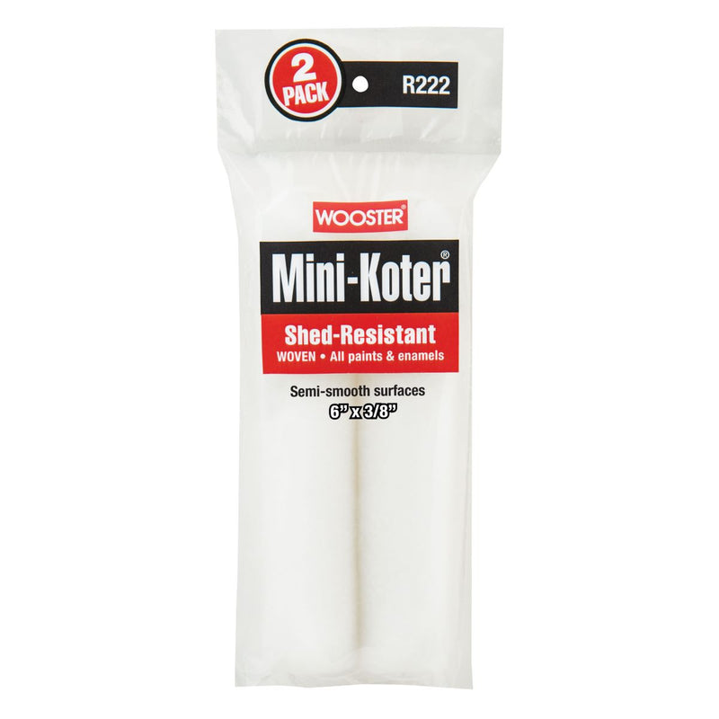 Mini-Koter Roller Cover- 6" Woven  3/8" Nap (Pack of 10)
